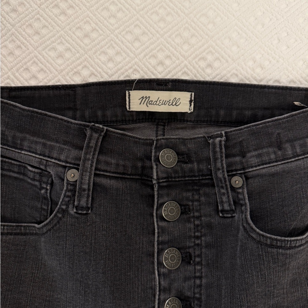 Madewell Black High Rise Jeans with Vintage Look - Picture 2 of 7